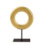 Imagem de Escultura em polirresina e metal circulo dourado