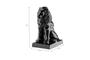 Imagem de Escultura Estátua Leão Sentado Com Base Luxo Decoração 30 cm