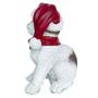 Imagem de Escultura Gato Sentado com Gorro e Cachecol Natalino 21cm