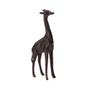 Imagem de Escultura Girafa em Poliresina Preta 30cm  - Mart