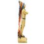 Imagem de Escultura Índio Xamã Guardião Com Cocar 24 cm em Resina