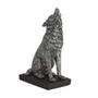 Imagem de Escultura Lobo em Poliresina 27,5x11x16,5cm 17454 Mart