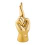 Imagem de Escultura Mão Dourada em Cerâmica