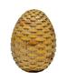 Imagem de Escultura ovo decorativo trançado em resina marrom breeze
