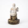 Imagem de Escultura Preta Velha Branca Vintage em Resina 7,5 cm