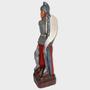 Imagem de Escultura Santa Joana Darck Vermelha 20 Cm Em Resina