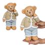 Imagem de Escultura Urso Resina Baby Decoração Sala Quarto 30X16Cm