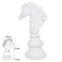 Imagem de ESCULTURA  XADREZ CAVALO (BRANCO) 27cm DECOR POLIRESINA