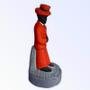 Imagem de Escultura Zé Pelintra Vermelho Em Resina 10 Cm