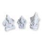 Imagem de Esculturas Ganesh Trio Meditando 7 Cm Branco