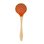 Imagem de Escumadeira Cabo Madeira Nature Coral 32Cm Silicone