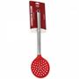 Imagem de Escumadeira Utensílio Silicone Resistente Cabo Inox Vermelho