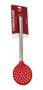 Imagem de Escumadeira Utensílio Silicone Resistente Cabo Inox Vermelho