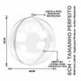 Imagem de Esfera 6 Centímetros Transparente Acrílico Para Natal Enfeite - 10 Unidades