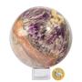 Imagem de Esfera Ametista Baiana Pedra Natural  Lapidada 14,3cm 4,06Kg