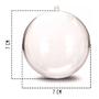 Imagem de Esfera Bola Decoração Incolor Acrílico + Corrente Bolinha 150 Unidades Natal