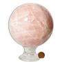 Imagem de Esfera Quartzo Rosa Grande Pedra Natural Classe B 13cm 3Kg