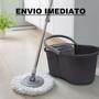 Imagem de Esfregão Mop Giratorio Centrifuga Inox 9 Litros - HAI BRASIL