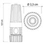 Imagem de Esguicho Com Engate Rosqueado e Jato Regulável Para Mangueira De 1/2" Polegada  Tramontina  Kit 05 Un