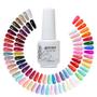 Imagem de Esmalte De Gel De Cor Pura Arte Clavo 8ml UV Híbrido Semi Permanente Nail Art Manicure Base Top Coat