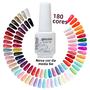 Imagem de Esmalte Gel De Cor Pura 8ml Arte Clavo UV Híbrido Semi Permanente Nail Art Manicure Base Top Coat