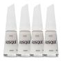 Imagem de Esmalte Risqué Cor Renda Natural Hipoalergênico com 8ml  Kit com quatro unidades