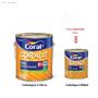 Imagem de Esmalte Sintético Base Água Coral Coralit 800ml Cor Cinza Acetinado p/Madeiras e Metais e Pintura em Artesanato de MDF