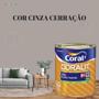 Esmalte Sintético Base Água Coral Coralit 800ml Cor Cinza Brilhante p/Madeiras e Metais e Pintura em Artesanato de MDF Imagem de Esmalte Sintético Base Água Coral Coralit 800ml Cor Cinza Brilhante p/Madeiras e Metais e Pintura em Artesanato de MDF