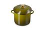 Imagem de Esmalte Stockpot Le Creuset em aço verde oliva 10L