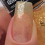 Imagem de Esmalte Top Coat Anita Folhas de Ouro Dourado Glitter 10ml