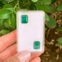 Imagem de Esmeralda Baguete Retangular Par 8,62ct