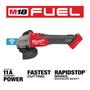 Imagem de Esmerilhadeira 4.1/2" / 5" 18V Fuel One Key 2882-20 - Milwaukee