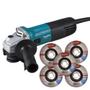 Imagem de Esmerilhadeira Angular 4.1/2 Pol 720w M9507b Makita Kit