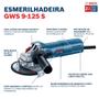 Imagem de Esmerilhadeira Angular 5 POL 900W Gws 9-125 S com Controle de Velocidade + 3 Discos BOSCH