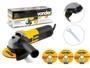 Imagem de Esmerilhadeira Angular 650w Vonder Eav-650 115mm Com 3 Discos De Corte