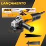 Imagem de Esmerilhadeira Angular Ingco AG9002859ING 900W 115mm Até 11000rpm Rosca M14 C/ Controle de Velocidade Variavel Cortes e Desbastes 