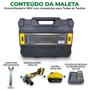 Imagem de Esmerilhadeira Angular Lixadeira 108V Sem Fio + Maleta e 2 Baterias