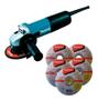 Imagem de Esmerilhadeira Angular Makita 9557Hng ul-Turquesa 220V
