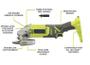 Imagem de Esmerilhadeira Angular Sem Fio RYOBI ONE+ 18V - Modelo CUSHYBITE PCL445B