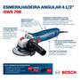 Imagem de Esmerilhadeira Lixadeira Angular 4.1/2 Bosch GWS700 710W