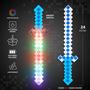 Imagem de Espada de Brinquedo LED Fun Central - 24 Pixels de 8 Bits - Pacote com 2 Unidades (Azul)
