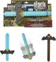 Imagem de Espada e picareta Mattel Minecraft 2 em 1 de brinquedo com botão