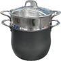 Imagem de Espagueteira Com Cesto Coador Cookduo 2 Peças Aço Inox - 8L