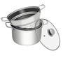 Imagem de Espagueteira Inox Com Cesto 4.4Lt Fundo Triplo 24Cm - Mundial