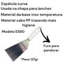 Imagem de Espatula curva inox branca 9cm es90 lanche chapa chapeiro