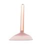 Imagem de Espátula de nylon rosa com cabo de aço inox rose 34cm lyor