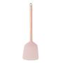Imagem de Espátula de nylon rosa com cabo de aço inox rose 34cm lyor