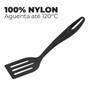 Imagem de Espátula Perfurada Nylon Wavy Preto 30Cm - Brinox 2245/498