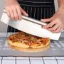 Imagem de espátula raspador cortador grande Inox 35cm pães massas pizza confeitaria bolo cobertura chocolate