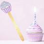 Imagem de Espátula Silicone Cupcake Cabo Bambu - Linha Confeiteiro